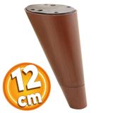 Badem10 Konik Lüks 12 cm Kahverengi Oval Baza Mobilya Kanepe Sehpa TV Ünitesi Koltuk Ayağı