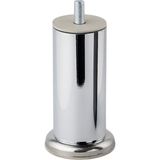 Badem10 Krom Gümüş 10 cm Metal Mobilya Ayağı Modern Koltuk Kanepe Dayanıklı Tv Ünite M8 Civatalı Ayakları - 5678rr5