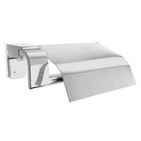 Badem10 Krom Gümüş Kapaklı Lüks Tuvalet Kağıtlık Vidalı Paslanmaz Metal Duvara Monte Banyo Kağıt Aparatı