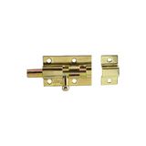 Badem10 Küçük Mavzer Sürgü Sürgülü Sürgüsü Kilit 25x40 mm Kapı Pencere Metal Prinç Sarı Emniyet Kilidi