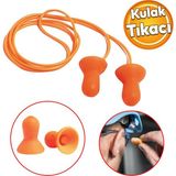 Badem10 Kulak Tıkacı 26 Db Yıkanabilir İpli Tıkaç Gürültü Ses Önleyici Yüzme Su Kaçma Kulak Koruyucu