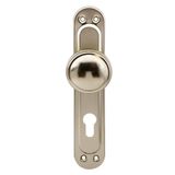 Badem10 Kumru Aynalı Niken Kapı Tokmağı Topuzu Kolu Metal Tokmak
