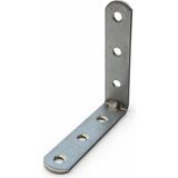 Badem10 L Demir Gönye 15X65X65 mm Oval Başlı 50 Adet Metal Mobilya Raf Dolap Montaj Bağlantı Elemanı - Metalik Gri