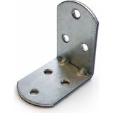 Badem10 L Demir Gönye 25’li Set Oval Başlı 30X45X45 mm Köşe Birleştirme Metal Montaj Sabitleme Aparatı - Metalik Gri
