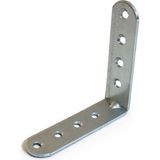Badem10 L Demir Gönye 25’li Set Yuvarlak Başlı 20X75X75 mm Köşe Birleştirme Metal Montaj Sabitleme Aparatı - Metalik Gri