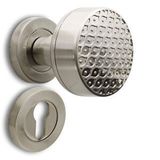 Badem10 Linda Kapı Tokmağı Topuzu Kolu Saten Kapı Kolu Yale Sağa Sola Uygun Metal Tokmak