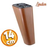 Badem10 Linden Lüks 14 cm Kahverengi Ahşap Desenli Baza Mobilya Kanepe Sehpa TV Ünitesi Koltuk Ayağı