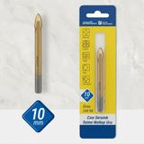 Badem10 M530172 Cam Seramik Fayans Tuğla Alüminyum Için Delme Matkap Ucu 10 mm - Bronz