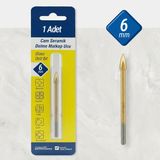 Badem10 M530172 Cam Seramik Fayans Tuğla Alüminyum Için Delme Matkap Ucu 6 mm - Bronz