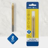 Badem10 M530174 Cam Seramik Fayans Tuğla Alüminyum Için Delme Matkap Ucu 8 mm - Bronz