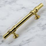 Badem10 Maça Gold Metal Kulp 128 mm -12.8 cm Mobilya Çekmece Mutfak Dolabı Dolap Kulpları Kulbu Kulpu Altın