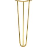 Badem10 Martı 71 cm Gold Altın Metal Masa ve Sehpa Ayağı Tekli Dayanıklı Mobilya Yükseltici Destek Modeli
