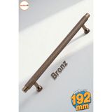 Badem10 Martin Bronz Metal Kulp 192 mm Mobilya Çekmece Mutfak Dolabı Dolap Modern Kapak Kulpları Desen