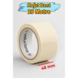 Badem10 Maskeleme Bandı 25 METRE 48 MM Koruma Kağıt Bant Boya Tamir Ahşap Cam Metal Oto Yüzey Yüksek Kalite