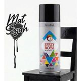 Badem10 Mat Siyah Sprey Boya 400 ml Metal Ahşap Beton Yüzeylere Uygun Hobi Dekoratif Amaçlı Sprey Boya