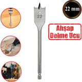 Badem10 Matkap Ucu Ahşap Delme Ucu Tahta Sunta Plastik Alçıpan Delme Ucu Bits Yaprak Uç 22 mm
