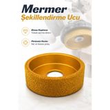 Badem10 Mermer Granit Şekillendirme Panç Ucu Spiral Uyumlu Elmas Oyma Taşlama Aparatı Hassas Güçlü İşlem