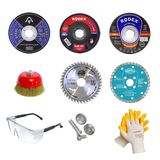 Badem10 Mermer İnox Ahşap Demir Metal Kesici Kesme Spiral Avuç Içi Taşlama Seti (9 PARÇA)