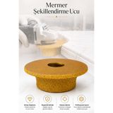 Badem10 Mermer Şekillendirme Ucu Spiral Uyumlu Taş Granit Seramik Oyma Kenar Düzeltme Kesici Aparat