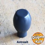 Badem10 Mermi Düğme Antrasit Kulp Mobilya Mutfak Dolabı Çekmece Dolap Kulpları Kapak Kulpu Kulbu Metal