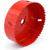 Badem10 Metal 127 mm Panç Delme Aparatı Dayanıklı Metal Gövde Profesyonel Kullanım Için Uyumlu - Kırmızı