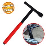 Badem10 Metal Kaynak Cüruf Çekiç Çapak Alma Temizleme Kaynakçı Çekici Düz Kaski Uçlu Paslanmaz Demir