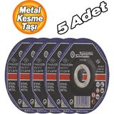 Badem10 Metal Kesme Taşı 5 Adet 115X6X22MM Yüksek Performanslı Uzun Ömürlü Profesyonel Dayanıklı Kesici Disk - Çok Renkli