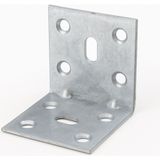 Badem10 Metal L Demir 40X40X40 mm (50 Adet) Raf Dolap Mobilya Köşe Bağlantı Aparatı Duvar Sabitleme Seti - Metalik Gri