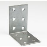 Badem10 Metal L Demiri 40X60X60 mm Köşebent (50 Adet) Mobilya Dolap Eşya Duvara Sabitleme Bağlantı Aparatı - Metalik Gri