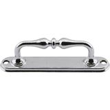 Badem10 Metal Mobilya Mutfak Dolabı Çekmece Kapı Dolap Kapak Krom 12 cm Çekme Kulp