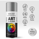 Badem10 Metalik Gümüş Gri Prof. Sprey Boya Metal Ahşap Taş Plastik ve Cam Yüzeylere Uygun Spray Boya 400 ml - 400ml - Gümüş - Gri