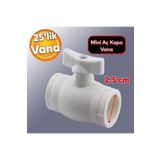 Badem10 Mini Plastik 25'lik Küresel Pprc Pvc Vanası Su Musluk Dişsiz Aç Kapa Boru Kaynak Makine Bağlantılı