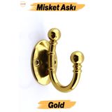 Badem10 Misket Askı Gold Altın Vestiyer Dolap Askılık Askılığı Duvar Banyo Mutfak Elbise Çanta Askısı