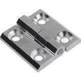Badem10 Mobilya Dolap Kapak Hobi Menteşesi Metal Krom 5 cm 5 cm Kare Yaprak Menteşe 1 Adet