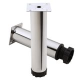 Badem10 Mobilya Kanepe Baza Koltuk Destek Ayağı Ayarlanabilir 20 cm Krom Metal Ayak