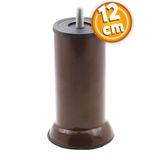 Badem10 Mobilya Metal Kanepe Baza Yatak Koltuk Destek Yükseltme Ayağı M8 Kahvrengi Metal Ayakları 12 Cm