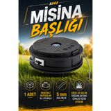 Badem10 Motorlu Tırpan Uyumlu Misina Başlığı Plastik Otomatik Tırpan Kafası Ot Motoru Ot Çim Biçme Bıçkı