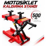 Badem10 Motosiklet Kaldırma Standı 500 kg Motor Bisiklet Krikosu Bakım Sehpası Servis Sehpası Lift Platformu