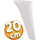 Badem10 Napoli Lüks Mobilya Kanepe Sehpa Tv Ünitesi Koltuk Ayağı 20 Cm Beyaz Baza Ayakları
