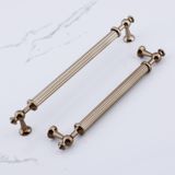 Badem10 Nesil Çizgili Bronz Metal Kulp 192 Mm Mobilya Çekmece Mutfak Dolabı Dolap Kulpları Kulpu Kulpları