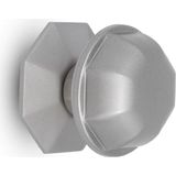 Badem10 Nikel Saten Metal Kristal Kapı Tokmağı