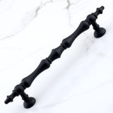 Badem10 Nilay Siyah Metal Kulp 128 mm - 12.8 cm Mobilya Çekmece Mutfak Dolabı Dolap Kulpları Kulbu Kulpu