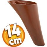 Badem10 NNapoli 14 Cm Kahverengi Lüks Mobilya Kanepe Komidin Komodin Berjer Koltuk Ayağı Ayakları