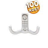 Badem10 Noktalı Askı Portmanto Vestiyer Duvar Dolap Elbise Mobilya Askılığı Metal Askısı Askılık (100 ADET)