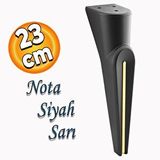 Badem10 Nota Mobilya Oturma Grubu Kanepe Sehpa Tv Ünitesi Koltuk Ayağı Baza Ayakları Siyah Altın Gold 23 Cm