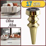 Badem10 Oliva Mobilya Kanepe Koltuk Tv Ünitesi Baza Ayağı Zigon Orta Sehpası Ayak Ayakları Altın 17 cm