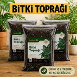 Badem10 Organik Cocopeat (5x3=15 Litre) Perlit Pomza Karışımlı Genel Bitki Çiçek Saksı Bahçe Toprağı Toprak
