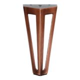 Badem10 Ovit Açık Koltuk Baza Puf Kanepe Tv Ünite Masa Mobilya Ayağı Ayakları Metal Ayak 14 cm Antik Bakır