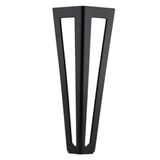 Badem10 Ovit Koltuk Baza Puf Sehpa Tv Ünite Masa Mobilya Ayağı Ayakları Metal Ayak 14 cm Siyah