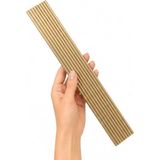 Badem10 Özen (1 Adet) 320 mm Mat Sarı Çizgili Metal Mobilya Dolap Çekmece Kulp 32 cm Dolap Mobilya Kulbu - Mat Altın